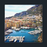 Monaco Port Magnet<br><div class="desc">Hafen in Monaco Foto</div>
