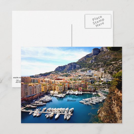 Monaco Port Postkarte (Vorne/Hinten)