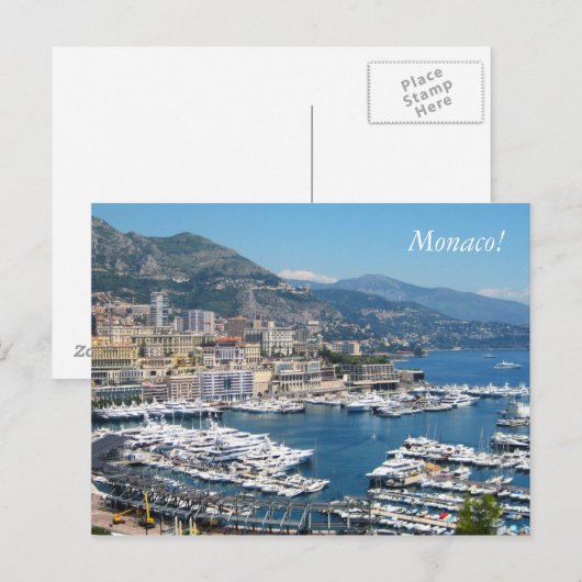 Monaco Postcard Postkarte (Vorne/Hinten)