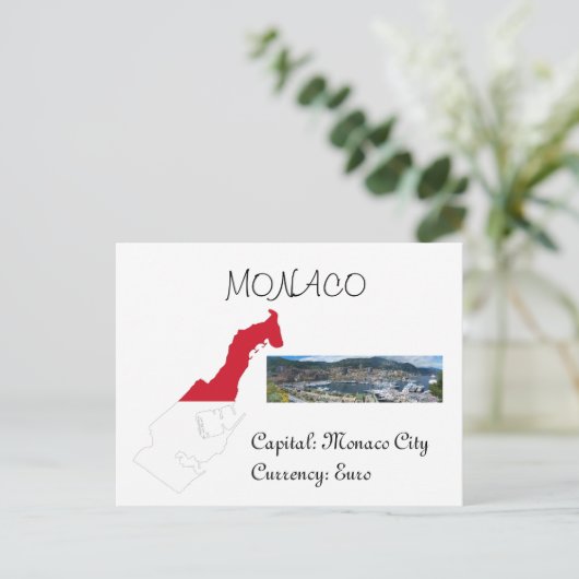 Monaco Postkarte (Stehend Vorderseite)