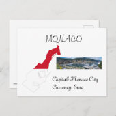 Monaco Postkarte (Vorne/Hinten)