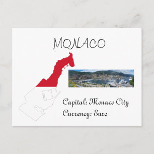 Monaco Postkarte
