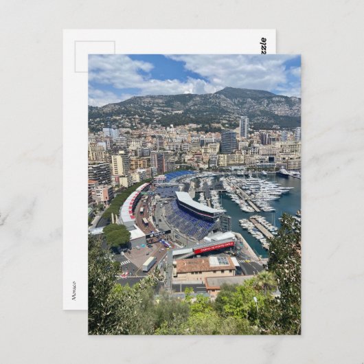 Monaco Postkarte (Vorne/Hinten)
