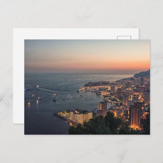 Monaco Postkarte (Vorne/Hinten)
