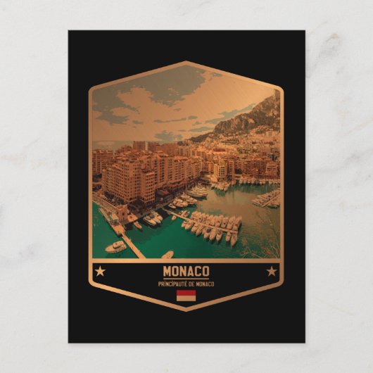Monaco Postkarte (Vorderseite)