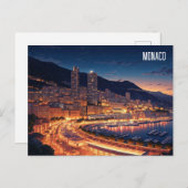 Monaco Postkarte (Vorne/Hinten)