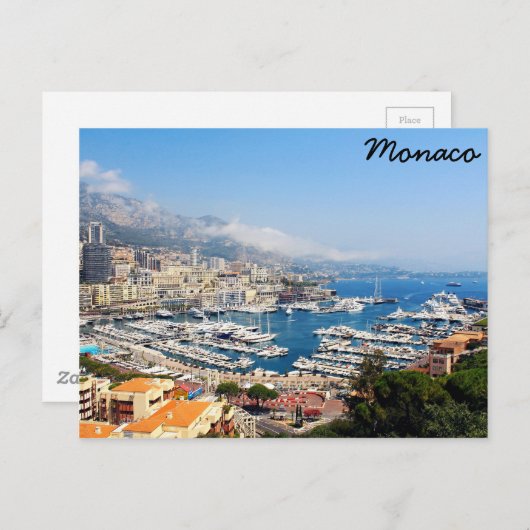 Monaco Postkarte (Vorne/Hinten)