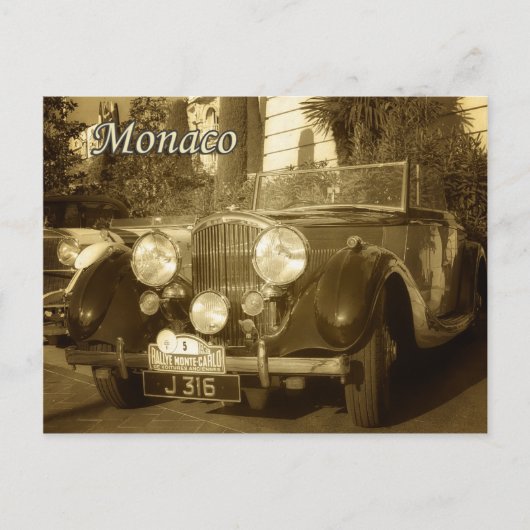 Monaco Postkarte (Vorderseite)