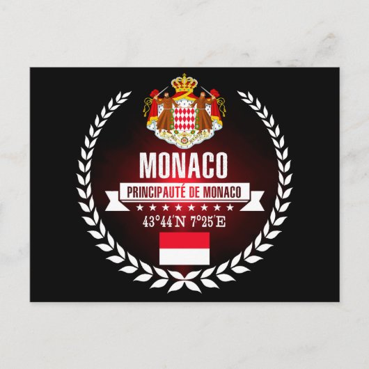 Monaco Postkarte (Vorderseite)