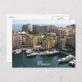 Monaco Postkarte (Vorne/Hinten)