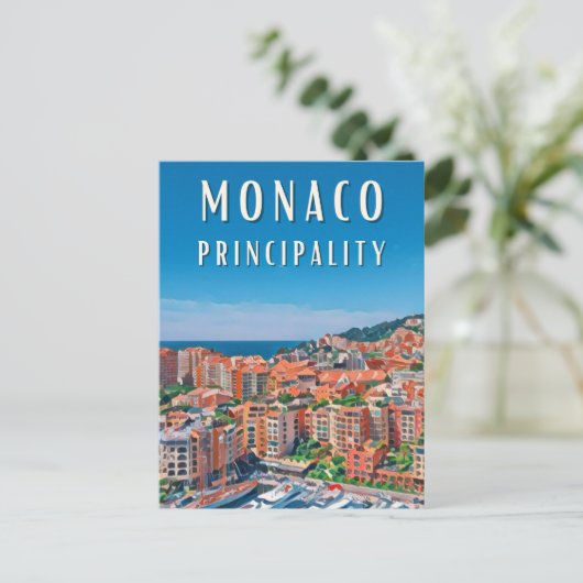 Monaco Postkarte (Stehend Vorderseite)