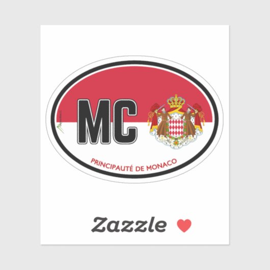 MONACO Principate de Monaco 01 Sticker (Blatt)