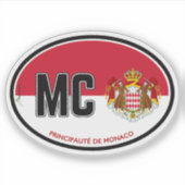 MONACO Principate de Monaco 01 Sticker (Vorderseite)