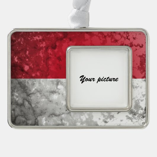 Monaco Rahmen-Ornament Silber (Vorderseite)