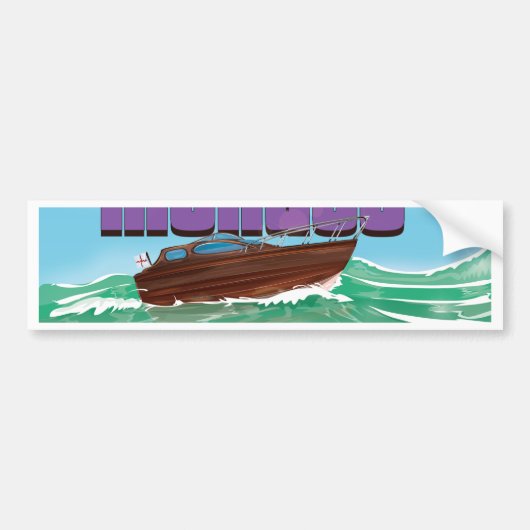 Monaco Reiseplakat besuchen Autoaufkleber (Vorne)