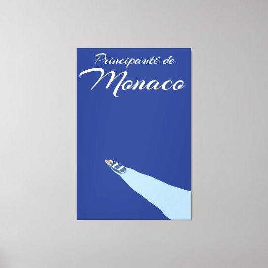 Monaco-Reiseplakat Leinwanddruck (Vorderseite)