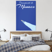 Monaco-Reiseplakat Leinwanddruck (Insitu (Schlafzimmer))