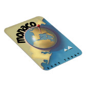 Monaco Reiseplakat Magnet (Rechte Seite)