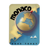 Monaco Reiseplakat Magnet (Vertikal)