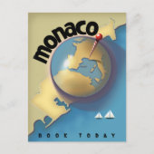 Monaco Reiseplakat Postkarte (Vorderseite)