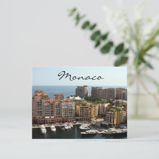 Monaco-Residenzen Postkarte (Stehend Vorderseite)