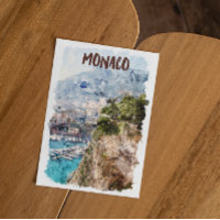 Monaco Retro Travel Port View