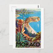 Monaco, Riviera Postkarte (Vorne/Hinten)
