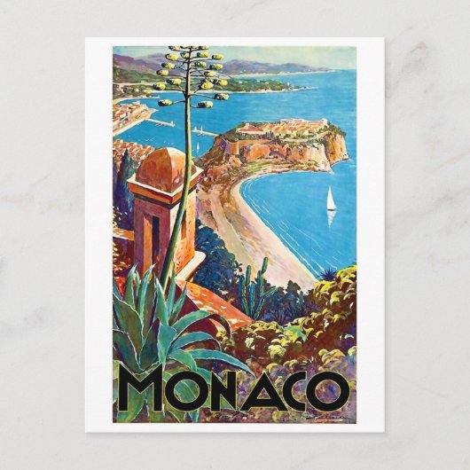 Monaco, Riviera Postkarte (Vorderseite)