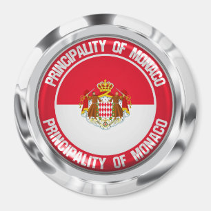 Monaco-RundEmblem Magnet