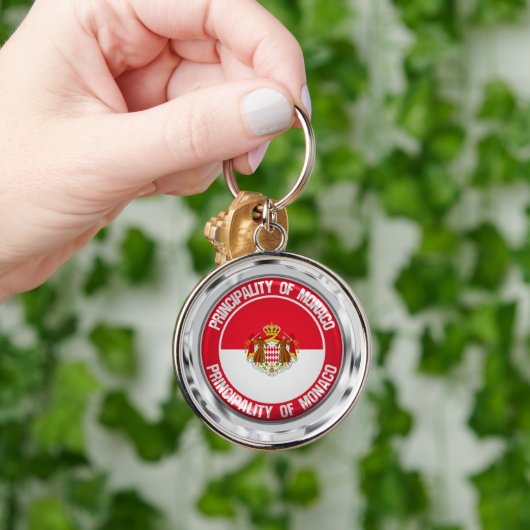 Monaco-RundEmblem Schlüsselanhänger (Hand)
