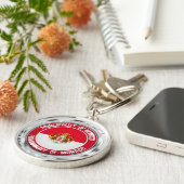 Monaco-RundEmblem Schlüsselanhänger (Seite)