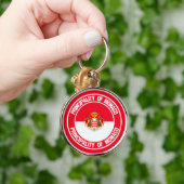 Monaco-RundEmblem Schlüsselanhänger (Hand)