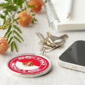 Monaco-RundEmblem Schlüsselanhänger (Seite)