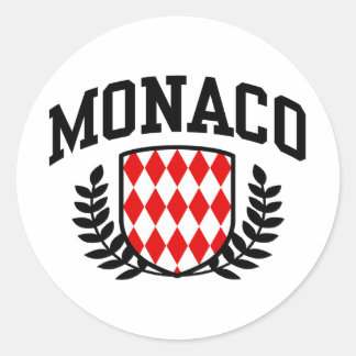 Monaco Runder Aufkleber