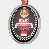 Monaco Silbernes Ornament (Links)