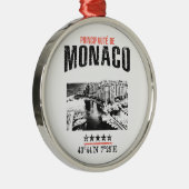 Monaco Silbernes Ornament (Rechts)