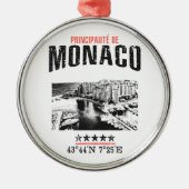 Monaco Silbernes Ornament (Vorne)