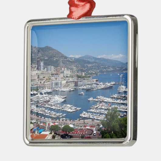 Monaco Silbernes Ornament (Links)