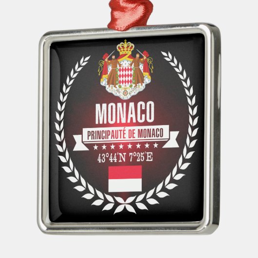 Monaco Silbernes Ornament (Links)