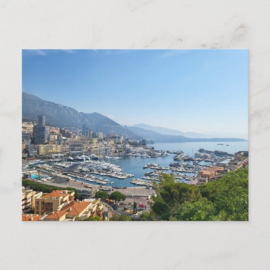 Monaco Skyline Postkarte (Vorderseite)
