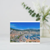 Monaco Skyline Postkarte (Stehend Vorderseite)