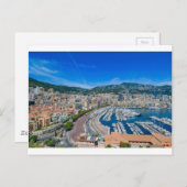 Monaco Skyline Postkarte (Vorne/Hinten)