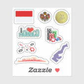 Monaco Stickers Aufkleber (Blatt)