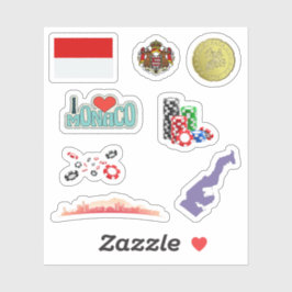 Monaco Stickers Aufkleber