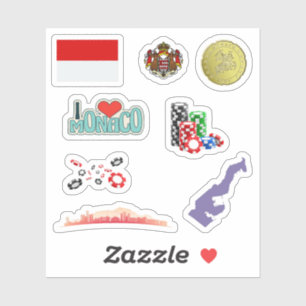 Monaco Stickers Aufkleber