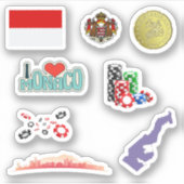 Monaco Stickers Aufkleber (Vorderseite)