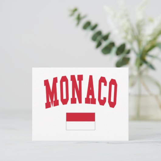 Monaco-Stil Postkarte (Stehend Vorderseite)