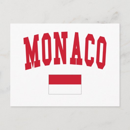 Monaco-Stil Postkarte (Vorderseite)
