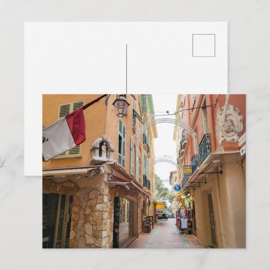 Monaco Ville Postkarte (Vorne/Hinten)