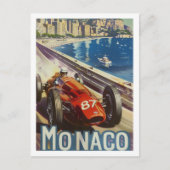 Monaco Vintag Berühmter Reiseort Postkarte (Vorderseite)